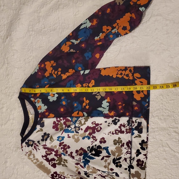 Maeve Anthro Puff Sleeve Floral Sweatshirt Small - Picture 14 of 16